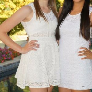 Nasty Gal Lace and Eyelet Skater Dress